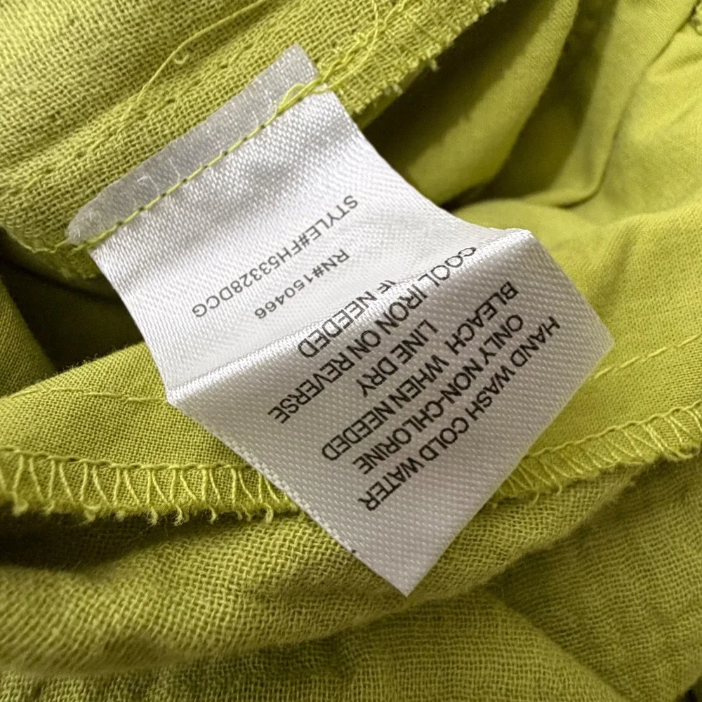 41 Hawthorn Sleeveless Gauze Jumpsuit Light Green V-Neck Braided Belt Size M NWT